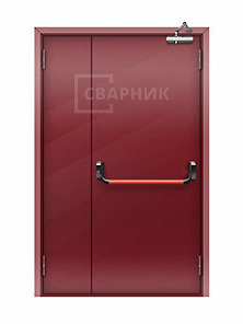 Полуторная дверь ДПМ-02 с антипаникой